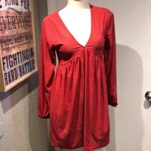 SACRED THREADS RED MINI DRESS NWT BOHO STYLE